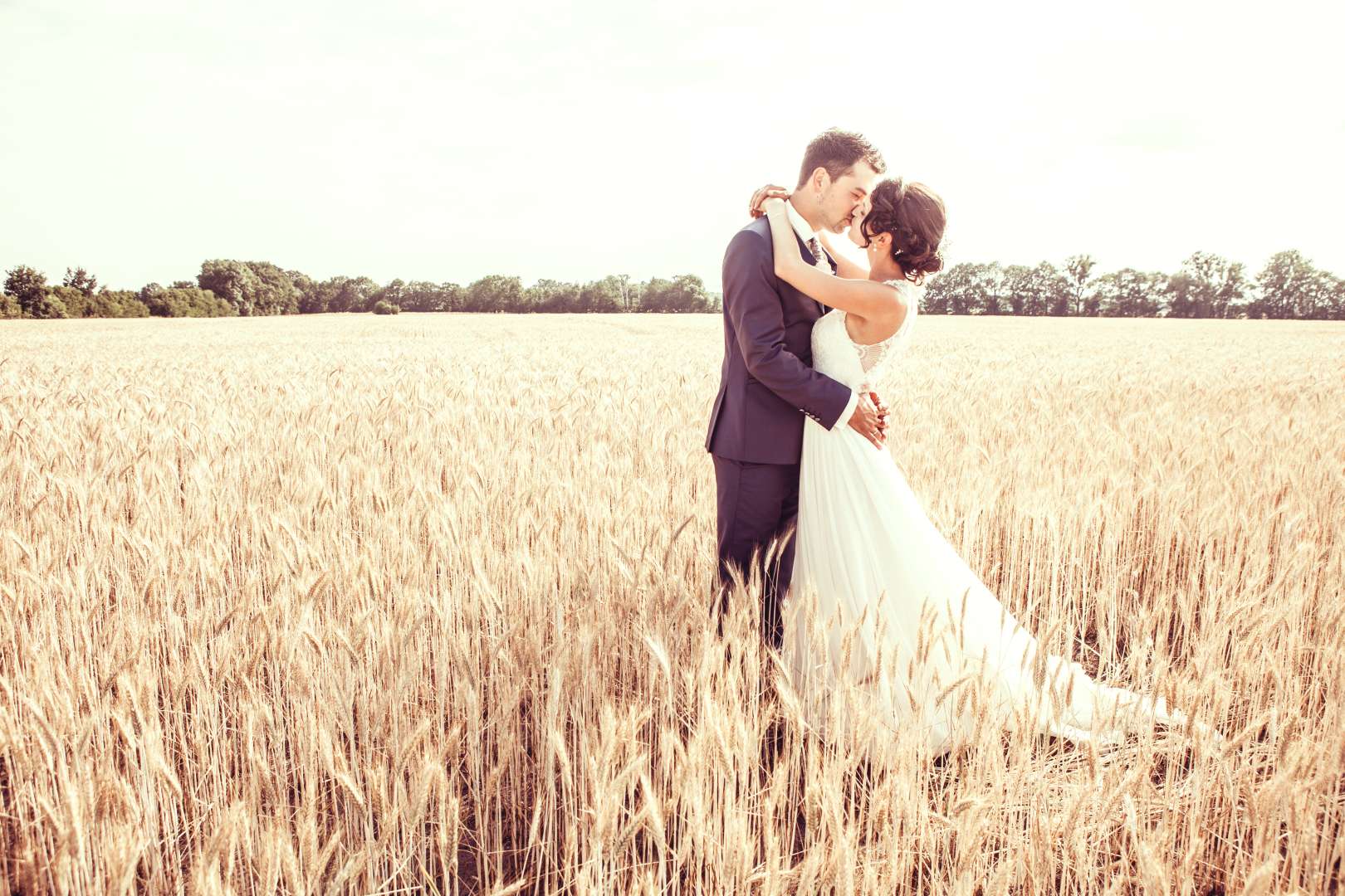 Traumhochzeit Brautpaar Schloss